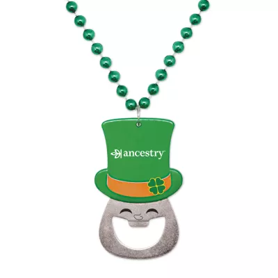 Leprechaun Bottle Opener Medallion Beads