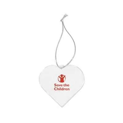 Acrylic Style Heart Ornament