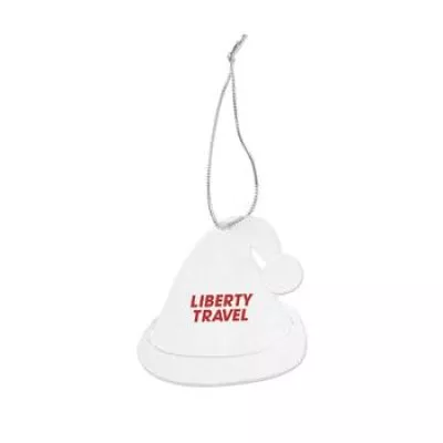 Acrylic Style Santa Ornament