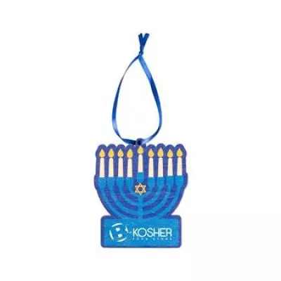 Wooden Menorah Ornament