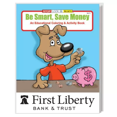 Be Smart, Save Money Coloring Book