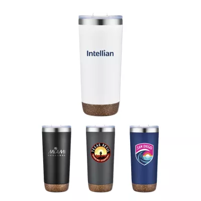 22 Oz. Vacuum Tumbler w/Cork Bottom