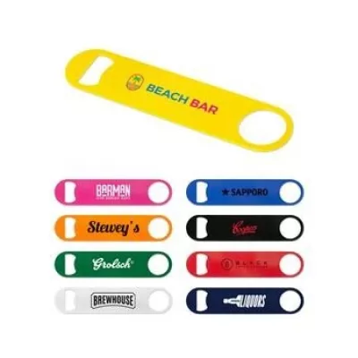 Paddle Style Powder Coated Steel Bottle Opener