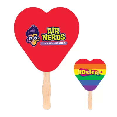 Heart Shaped Hand Fan