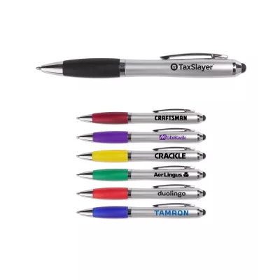 HS Silver Pen Stylus w/Color Accent