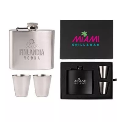 The Duncan Flask and Shot Glass Gift Set