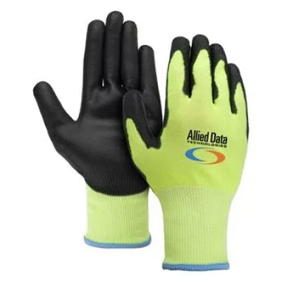 Men's Hi-Viz Cut Resistant A4 Palm Dipped Gloves