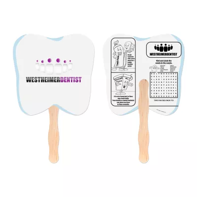 Tooth Shaped Hand Fan