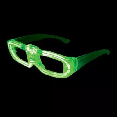 Green Sound Reactive E.L. Glasses