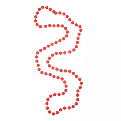 7 Mm Red Candy Bead Necklaces