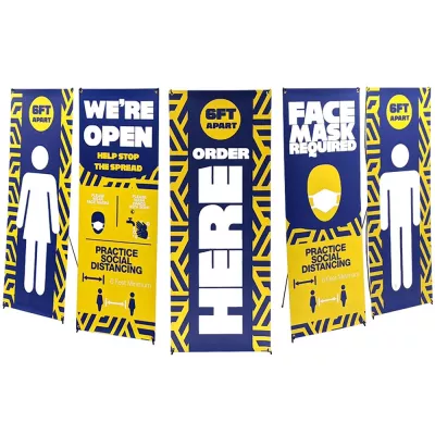 One Choice 24 in. x 62 in. X Banner Stand Small Super Flat Graphic Package 5 Pack (Stand & Graph