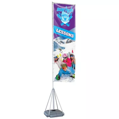 Mondo Flagpole 17 ft. Single-Sided Graphic Package