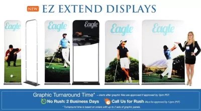 EZ EXTEND 2ft x 7.5ft Double-Sided Graphic Package