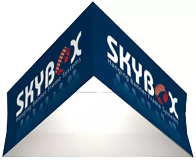 Skybox Hanging Banner Triangle 10'dia x 36"h