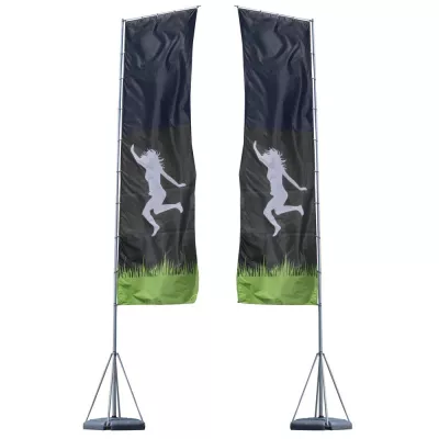 Mondo Flagpole 23 ft. Double-Sided Graphic Package