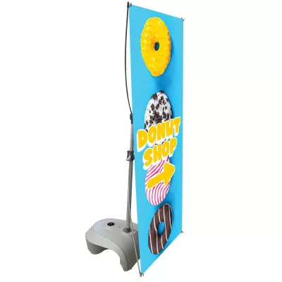 24x71 in. Zeppy Single Sided Outdoor Banner Stand (Graphic Package)