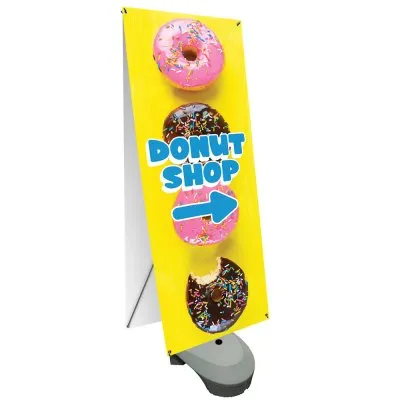 25x69 inch Zeppy Double-Sided Outdoor Banner Stand (Graphic Package)