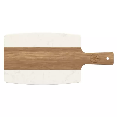 Hamilton Acacia Wood And Faux Marble Cutting Board