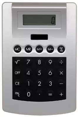 Rubber-Touch Desk Top Calculator