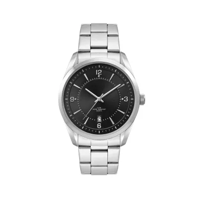 Men's Black Dial 42mm Metal Case Men's Black Dial 42mm Metal Case with Folded Steel Band