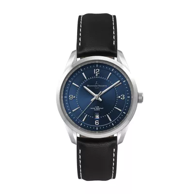 Wc5117 33mm Metal Silver Case, 3 Hand Mvmt, Blue Dial, Dte Display, Leather Strap, Flatm Mineral Cry