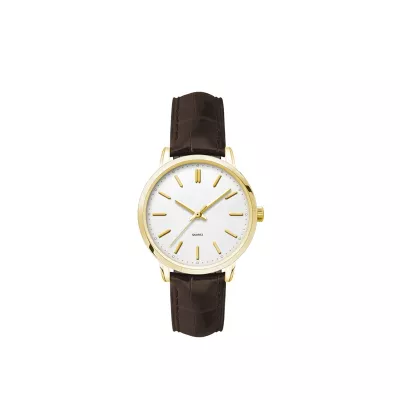 Ladies Metal Case 3-Hand movement Ladies Gold Plated Metal Case 3-Hand movement