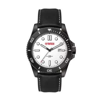 42.5mm Ss, Silver Case, Bk Bezel, 3-Hand Mvt, Dte