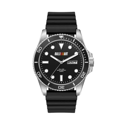 42.5mm, Ss, Silver Case, Bk Bezel, 3-Hand Mvt, Day-Dte