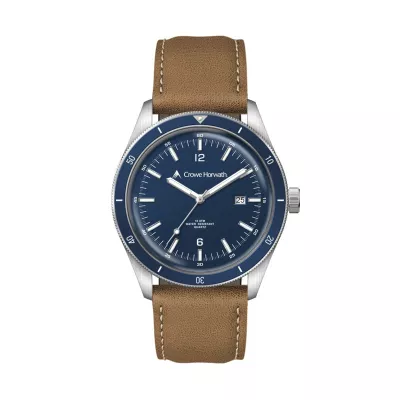41mm, Ss, Silver Case, Bl Bezel, 3-Hand Mvt, Dte