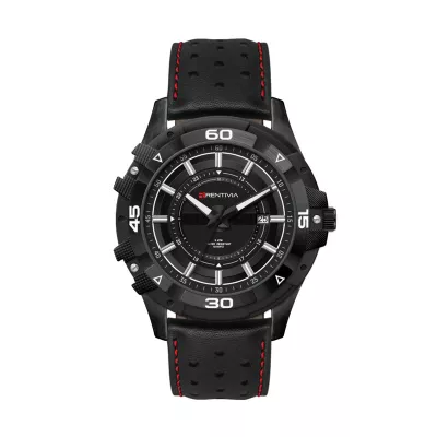 44mm, Black Metal Case, 3-Hand Mvt, Dte