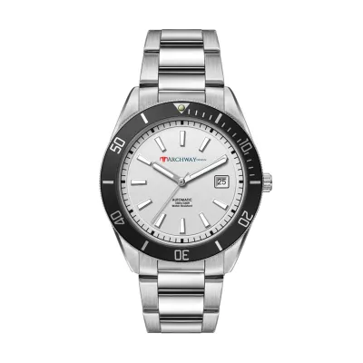 42mm, Ss, Silver Case, Bk Bezel, Automatic Mvt, Dte