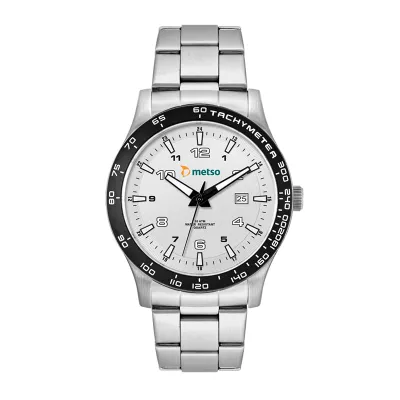 Wc8434 43.5mm Steel Matte Silver Case, 3 Hand Mvmt, Silver Dial, Dte Display, Bk Rotating Bezel, Sil