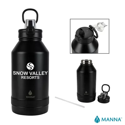 Manna Push 64 oz. Double Wall Stainless Steel Jug