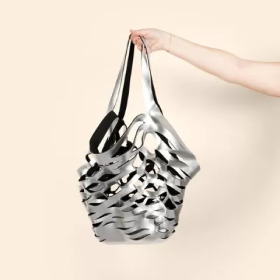 Seaside Metallic Neoprene Tote
