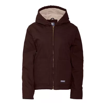 Berne Sherpa-Lined Softstone Duck Hooded Jacket