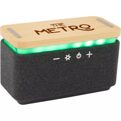 Boost Fabric and Bamboo Wireless Charging Speaker