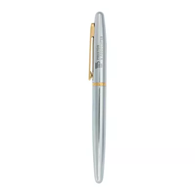 Sheaffer® VFM Polished Chrome with Gold Roller Ball Pen