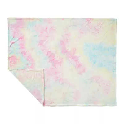 Tie Dye Flannel Fleece Blanket