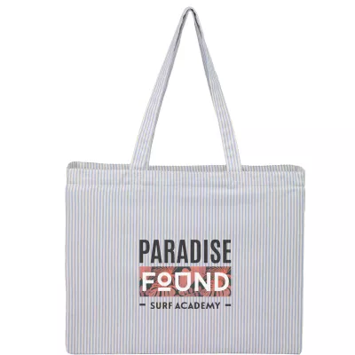 Striped Pacific Recycled Cotton Shopper Tote