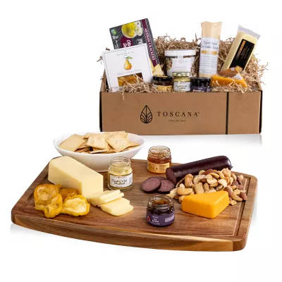 Ovale Cutting Board with Gourmet Gift Pack