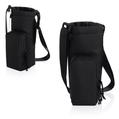Eclipse- 40 oz Tumbler Tote - Jet Black with Black 40oz Stainless Travel Mug
