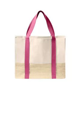 Port Authority® Straw Market Tote