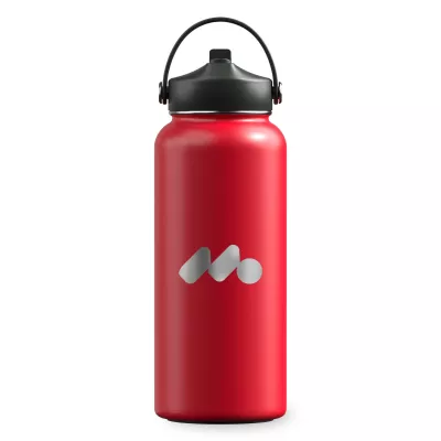 WINNER'S CIRCLE 946ml / 32oz RECYCLED STAINLESS STEEL BOTTLE WITH CAP KIT
