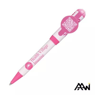 Jumbo QR Billboard Twist Pen - Decorated Cap