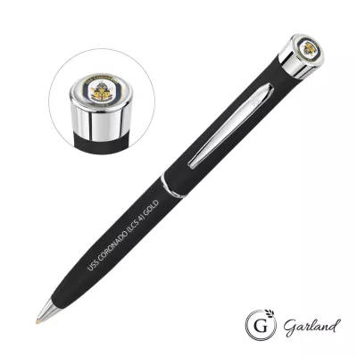 Garland® Tactical Custom Textured Twist Pen - Chrome