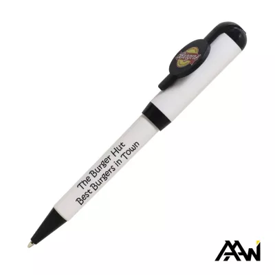 Jumbo VividPrint™ Billboard Twist White Pen - Colored Accent