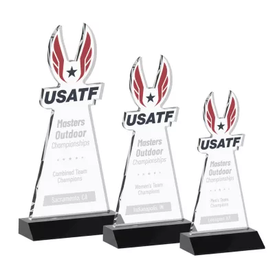 EdgeCraft Tapered Award on Mitered - Black (via Air)