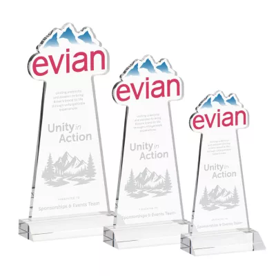 EdgeCraft Tapered Award on Mitered - Clear (via Ocean)