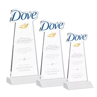 EdgeCraft Tapered Award on Mitered - White (via Ocean)