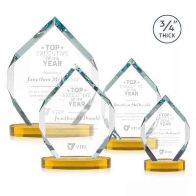 Royal Diamond Award on Alberton Base - Amber